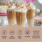 Jordan's Skinny Syrups Sugar Free Coffee Syrup, Caramel Pecan Flavor Drink Mix, Zero Calorie Flavoring for Chai Latte, Protein Shake, Food & More, Gluten Free, Keto Friendly, 25.4 Fl Oz, 2 Pack