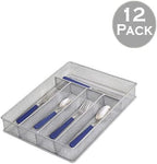 YBM HOME Metal Silverware Organizer for In-Drawer Cutlery Storage, 5 Compartment Mesh Cutlery Flatware Tray Sorts Kitchen Utensils, Great for Office Supplies 1133-12