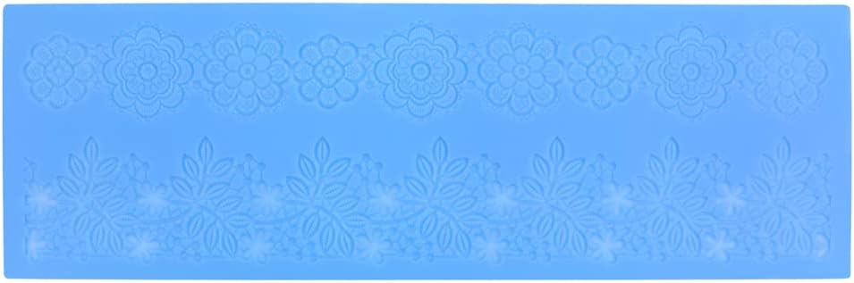 Embossing Lace Fondant Mold, Multi Circle Flowers Lace Mat Wedding, Silicone Molds for Cake Decorating Tool, Cake Lace Molds