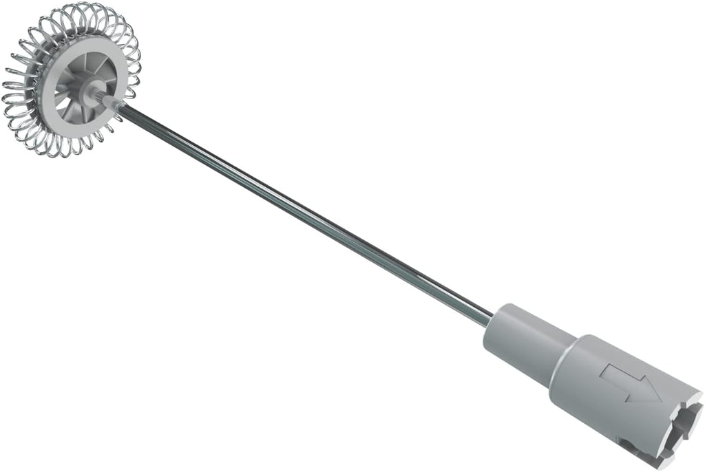 Milk Frother, Handheld Battery Operated Frother for Coffee,Portable Drink Mixer with 2 Stainless Steel Whisk Heads, Milk Foamer for Keto Coffee, Latte, Cappuccino, Hot Chocolate, Silver