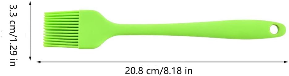 Silicone brush, Oil Brush for BBQ Kitchen Cooking Baking and Grilling (3 PCS,green)
