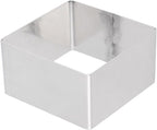 Alipis Square Mousse Mold Mousse Cutter Stainless Steel Cake Ring Cake Mold Metal Pastry Mould Dessert Ring Baking Tool for Home Kitchen DIY Pastry (Silver 5 Inch), 75635NWDON16PLB