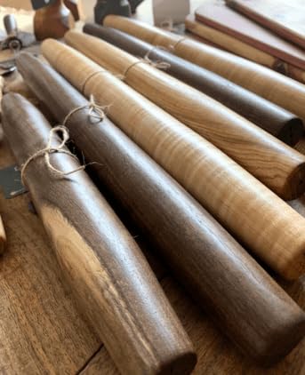 Handmade French Rolling Pin. Tapered Rolling Pin. Wooden Rolling Pin. Handmade In Kentucky. (Cherry, 20 Inch)