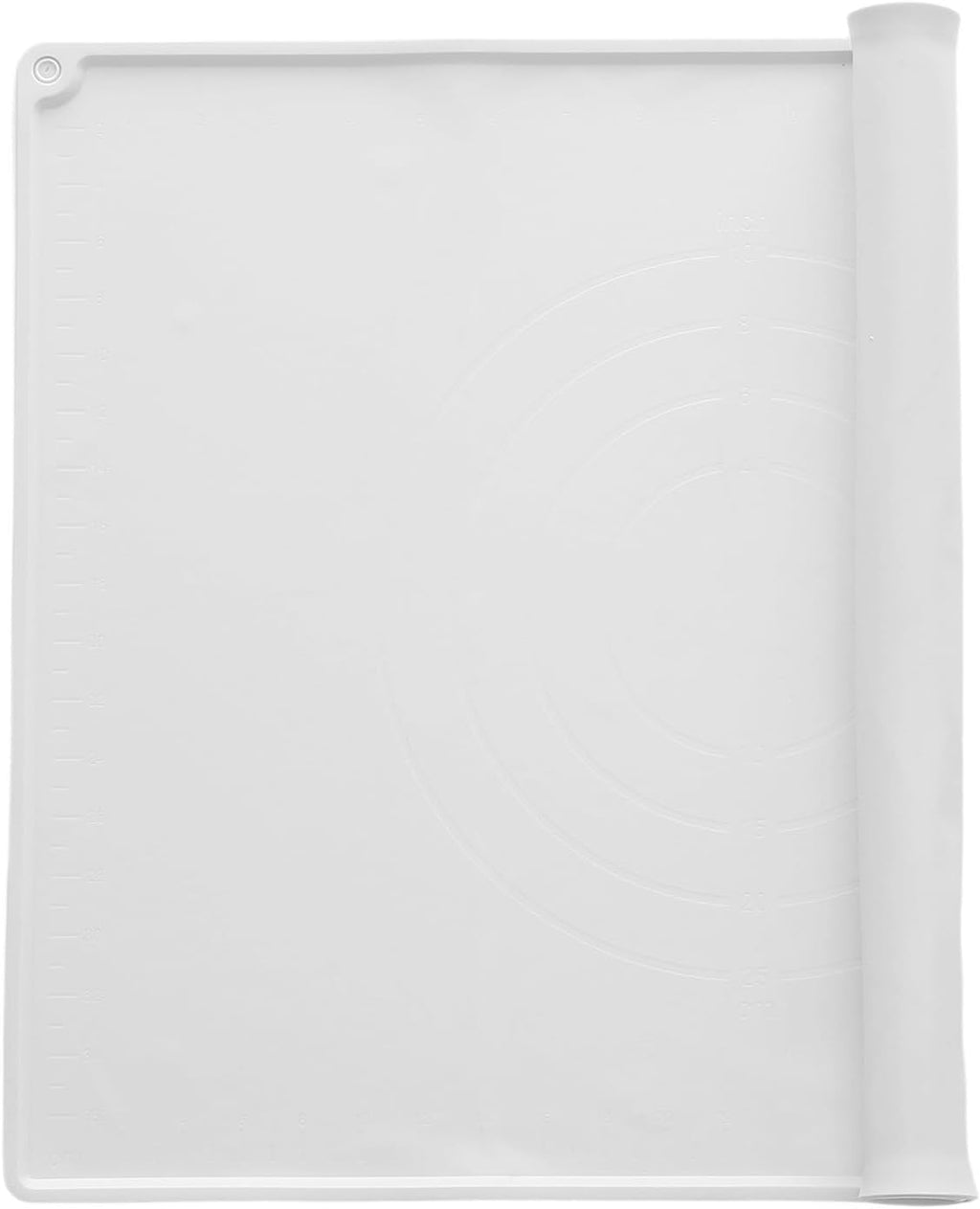 uxcell Silicone Pastry Mat, 19.7" x 15.8" Silicone Baking Mat with Measurements, Non-Stick Dough Rolling Mat for Making Pastry Cookies Bread Pizza White