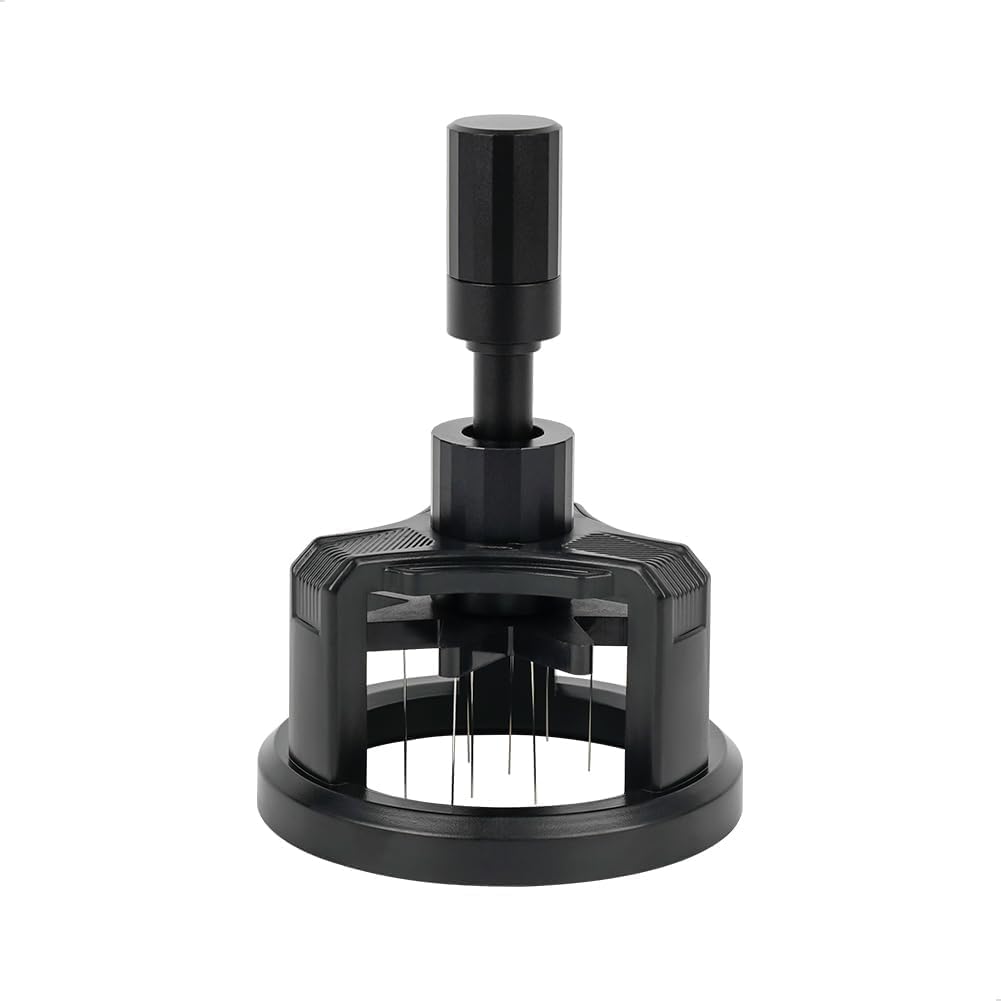 watchget 58MM WDT Tool, Espresso Stirrer Distribution Tool, Stainless Steel & Aluminum Alloy Adjustable Needle Height with Magnetic Base for Barista