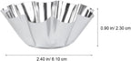 12 Pcs Stainless Steel Tart Pans - Non-Stick Flower Cookie Cutters Mold for Baking - Flower and Round Muffin Cups - Cupcake Mold for Kitchen