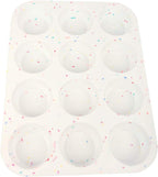 Silicone Muffin Pan Regular 12 Cups Muffin Tin Cupcake Pans for Baking Non-stick Muffin Tray Mold Easy Release,Durable,BPA Free