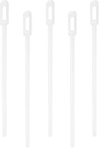 Restaurantware-5.8 Inch Coffee Stirrers, 100 Disposable Coffee Stirring Sticks - Unique Keyhole Design, For Hot And Cold Drinks, White PS Plastic Plastic Stir Sticks, For Coffees and Cocktails,