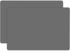 2 Pack Silicone Mats, 23.6"x15.7" Silicone Mats for Kitchen Counter, 2MM Thick Heat Resistant Mat, Waterproof Countertop Protector, Non-Slip Kitchen Counter Mat, Dark Gray