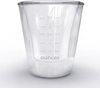 Rattleware Double Wall Graduated Glass Espresso Shot Measuring Cup (3 Oz) - Premium Glass Construction for Precision and Stability, Perfect for Baristas, Ideal for Home or Commercial Use