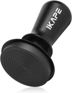 IKAPE 58.35mm Espresso Tamper, Spring-loaded Calibrated Tamper with Titanium Ripple Plating Base, Compatible with Over 58MM Espresso Bottomless Portafilter