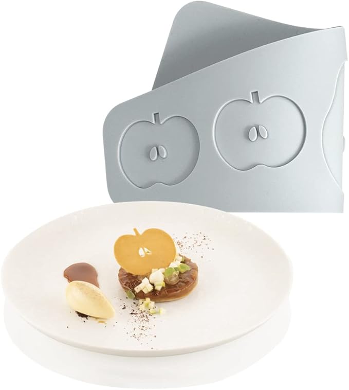 Hollow Leaf Silicone Mold Chocolate Candy 3D Hollow Leaf Candy Mold Food Cooking Meals Decorations Fondant Mold Polymer Clay Molds (Apple Pear B_9.96x4x0.12inch)