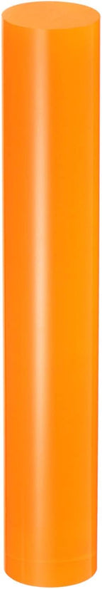 HARFINGTON Acrylic Clay Roller 6 Inch x 1 Inch Solid Non-Stick Plastic Round Tube Roller Polymer Clay Rod Fondant Rolling Pin for Shaping, Sculpting, Modeling DIY Crafts, Orange