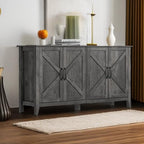 VASAGLE LIRY Collection - Storage Cabinet, Buffet Cabinet, Sideboard, Credenza, with Adjustable Shelves, for Living Room, Entryway, Antique Charcoal ULSC381T04