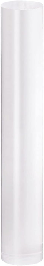 HARFINGTON Acrylic Clay Roller 6 Inch x 1 Inch Solid Non-Stick Plastic Round Tube Roller Polymer Clay Rod Fondant Rolling Pin for Shaping, Sculpting, Modeling DIY Crafts, Transparent