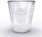 Rattleware Double Wall Graduated Glass Espresso Shot Measuring Cup (3 Oz) - Premium Glass Construction for Precision and Stability, Perfect for Baristas, Ideal for Home or Commercial Use