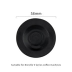 watchget 58mm Blind Filter Backflush Disk compatible with Breville Espresso Machines, Rubber Cleaning Gasket - Heat-Resistant & Durable Backwash Plate(Black)