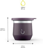 BALIBETOV Yerba Mate Cup – Vacuum Insulated Stainless Steel Gourd with Silicone Cover & Non-Slip Base – Includes 2 Bombillas & Cleaning Brush – Unique Design, Easy to Clean