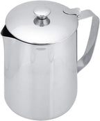 Commercial Grade Stainless Steel Coffee Steaming Pitcher Milk Frothing Cup Jug with Lid (350mL)