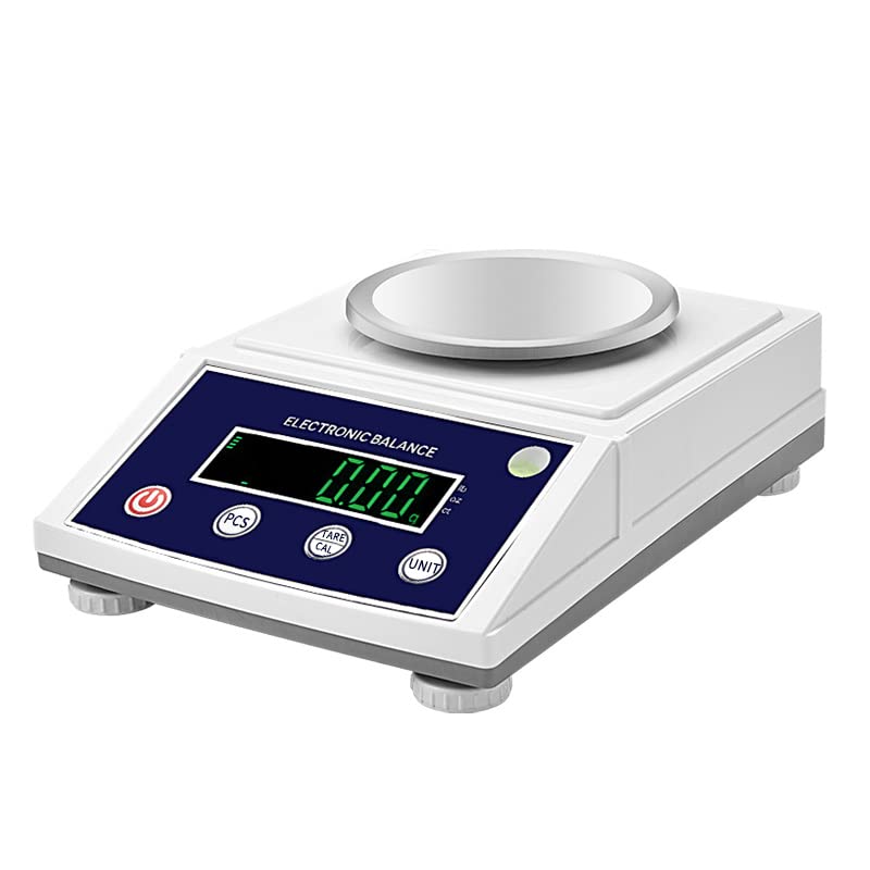 Hochice High Precision Lab Gram Counting Scale Scientific Analytical Laboratory Balance Digital Electronic Scale Jewelry Scales 3000gx0.01g Accurate with RS232 Port&Windshield