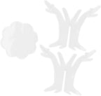 3Pcs DIY Silicone Flower Pot Shelf Mold Easy Demoulding Unique Shape Suitable for Resin Crafts (Branch Mold 60-730)