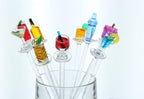 Prodyne Happy Hour Swizzle Sticks, Colors may vary