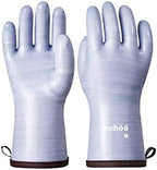 LANON Protection Wahoo Liquid Silicone Smoker Oven Gloves, Food-Contact Grade, Heat Resistant Gloves for Cooking, Grilling, Baking, Purple, XXL/11