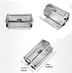 Falytemow 12 x 18 cm Stainless Steel Rotisserie Grill Roaster Drum Oven Basket Oven Roast Baking Rotary for Peanut Dried Nut Coffee Beans BBQ