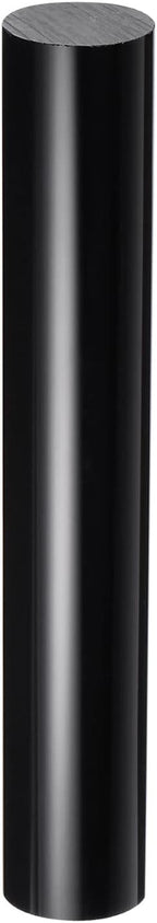 HARFINGTON Acrylic Clay Roller 6 Inch x 1 Inch Solid Non-Stick Plastic Round Tube Roller Polymer Clay Rod Fondant Rolling Pin for Shaping, Sculpting, Modeling DIY Crafts, Black