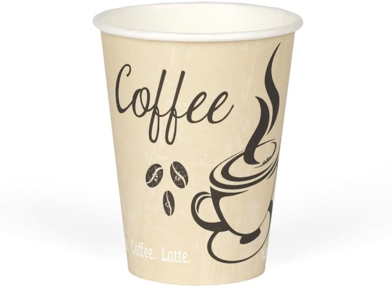 Smygoods Disposable Coffee Cups, To Go Paper Hot Cups, Classic Design (12 OZ, 100 Count) For Hot Beverages, Coffee, Tea, Espresso, Cocoa - Vasos Para Cafe