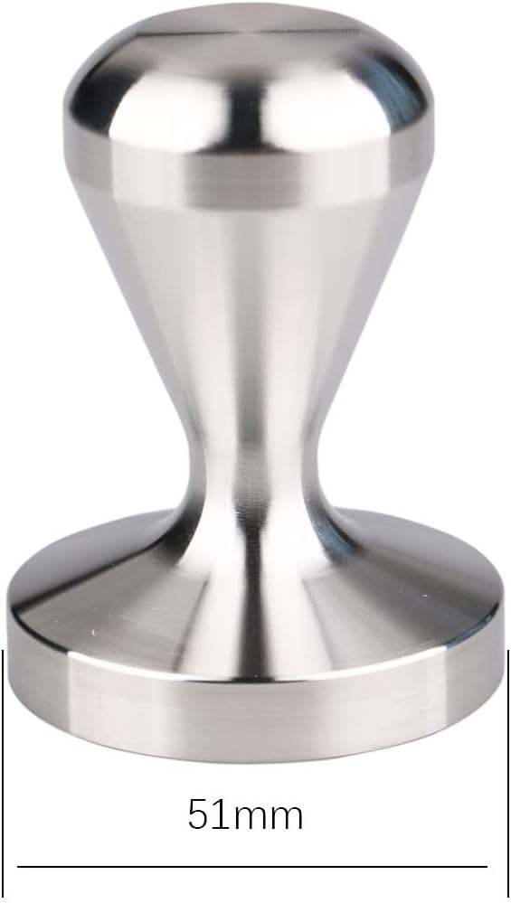 Coffee Tamper 51mm 100% Stainless Steel Barista Tools, Espresso Tamper Tool