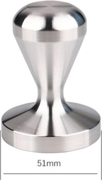 Coffee Tamper 51mm 100% Stainless Steel Barista Tools, Espresso Tamper Tool