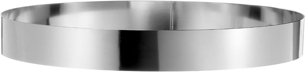HARFINGTON Round Cake Ring 14 x 2 Inch Seamless Stainless Steel Pastry Mousse Dessert Ring Mirror Coating for Baking Cooking Making Tool