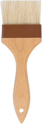Restaurantware Pastry Tek 3 Inch Wide Buttering Brush 1 Boar Bristle Pastry Brush - Hardwood Handle Built-In Hanging Hole Wood Basting Brush Sturdy Ferrule For Glazing And Basting