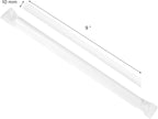 Karat 9" Boba Straws(10mm Diameter), Poly-Wrapped, Assorted Solid Colors (White)