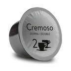 Bristot Cremoso Double Espresso Capsules – Medium Roast – Intense, Creamy, Full-Bodied – 11.2g – Compatible with Lavazza Blue Machines – 50 Count*
