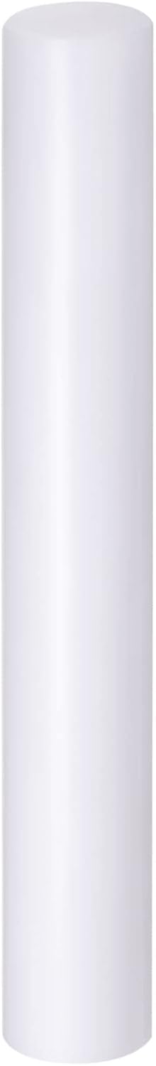 HARFINGTON Acrylic Clay Roller 7.28 Inch x 1 Inch Solid Non-Stick Plastic Round Tube Roller Polymer Clay Rod Fondant Rolling Pin for Shaping, Sculpting, Modeling DIY Crafts, White