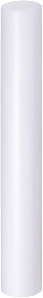 HARFINGTON Acrylic Clay Roller 7.28 Inch x 1 Inch Solid Non-Stick Plastic Round Tube Roller Polymer Clay Rod Fondant Rolling Pin for Shaping, Sculpting, Modeling DIY Crafts, White