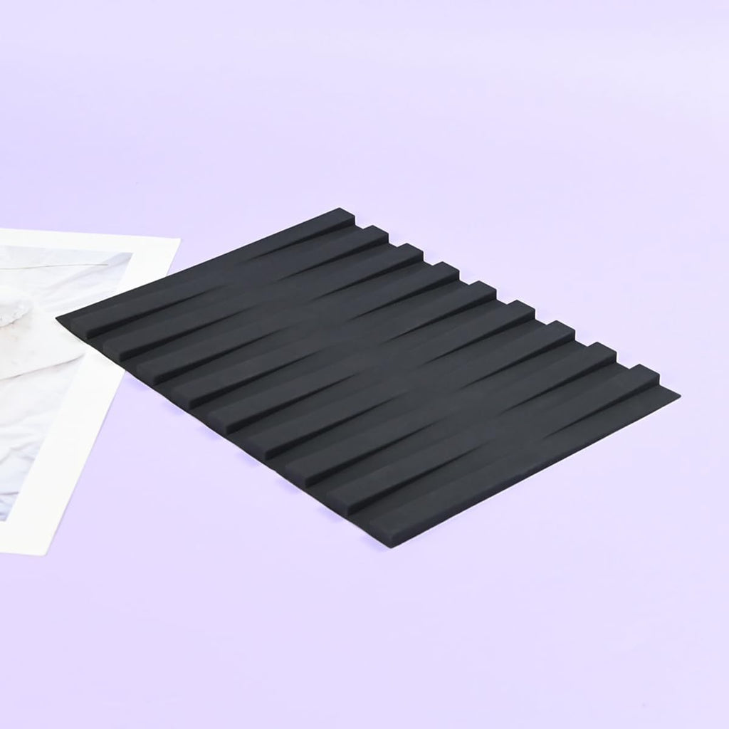 mostsom Silicone Lace Mold for Fondant Piano Key Pattern Embossing Mat for Cake Decorating, Chocolate, Clay, Resin - Flexible Reusable DIY Craft Tool (C_Piano Key)