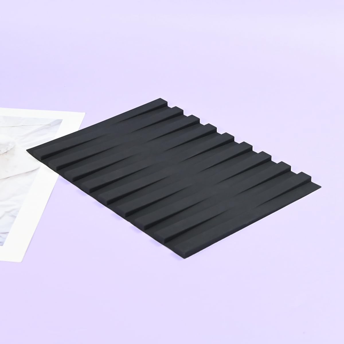 mostsom Silicone Lace Mold for Fondant Piano Key Pattern Embossing Mat for Cake Decorating, Chocolate, Clay, Resin - Flexible Reusable DIY Craft Tool (C_Piano Key)