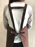 Artist apron/Long apron (Vandyke Brown)