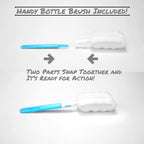 AquaFrut 32 OZ Fruit Infuser Water Bottle BPA-Free Fruit Infusion Sports Bottle - Flip Top Lid w Drinking Spout, Leak Proof, Made of Durable Tritan. Free Recipe eBook! (Black)