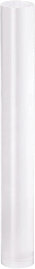 HARFINGTON Acrylic Clay Roller 8 Inch x 1 Inch Solid Non-Stick Plastic Round Tube Roller Polymer Clay Rod Fondant Rolling Pin for Shaping, Sculpting, Modeling DIY Crafts, Transparent