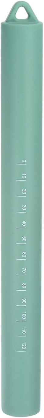 HARFINGTON Silicone Rolling Pin 10" Silicone Surface Non-Stick Stainless Steel Inner Core Dough Roller Kitchen Roller for Baking Pastry Pizza Fondant Bread, Green