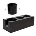 watchget Espresso Tamping Station, Plastic Espresso Organizer Box for 51/54/58mm Portafilter, Tamper, Distributor and Barista Accessories, Coffee Tamper Station, Black