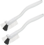 GTOTd Kitchen Right Angle Scrub Grout Small Cleaning Brush（2 Pack）Best Kitchen Gadgets Gifts Stuff for Bottle Bathroom Brushes Household Pot Pan Dishwasher Edge Corners Deep Brush with Stiff Bristles