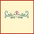 Rosemaling Patterns 24, 26, 27, 29 and 30 Stencils - Set of 5 Motifs - 4" x 1.5" each - Rose-painting - Scandinavian decorative folk painting - Mylar plastic stencil - The Artful Stencil