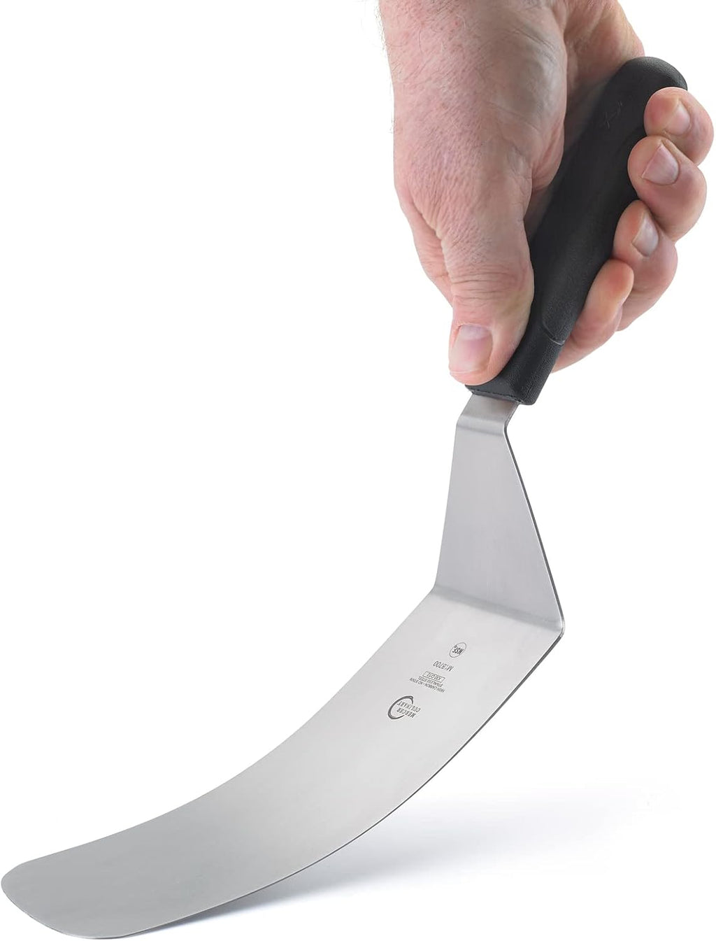 Mercer Culinary Millennia Turner/Spatula, 8 Inch x 3 Inch Blade, Black Handle