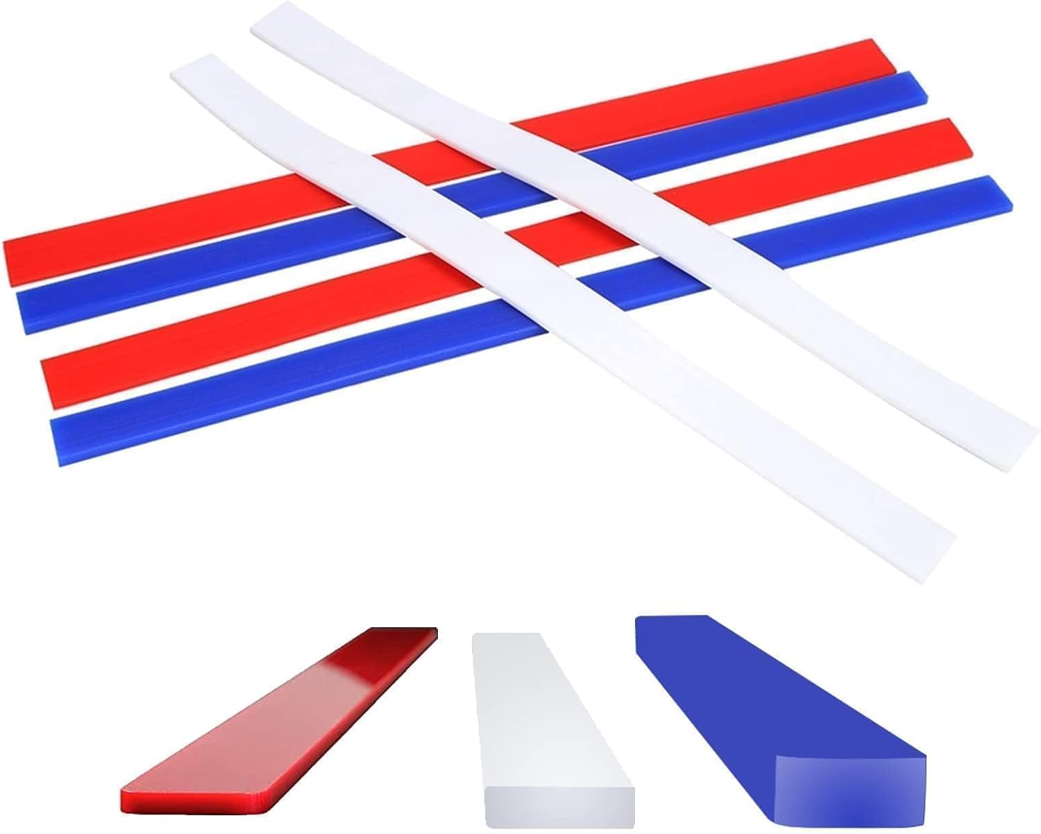 6Pcs Silicone Rolling Pin Guides, Dough Leveler Sticks Dough Ruler Measuring Dough Strips Guides Pastry Ruler Perfection Sticks for Thickness Guide Pastry Cookie Kitchen Restaurant