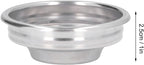 58mm Portafilter Filter Basket, 1 Cup Single Wall Coffee Maker Coffee Powder Filter, Porous Stainless Steel Coffee Filter for Extraction, Coffee Machine Accessories
